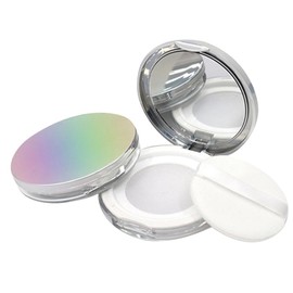 Baluue 2pcs Box Empty Loose Powder Box Refillable Makeup Powder Cases Compact Design for Travel Leakage Ultra Thin for Daily Use and Outdoor Activities