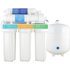 12-Month Filter Cartridge Replacement Set for Unbranded Reverse Osmosis System by SpiroPure, 6-Stage Filters with Remineralization, Carbon, Sediment, 75 GPD RO Membrane