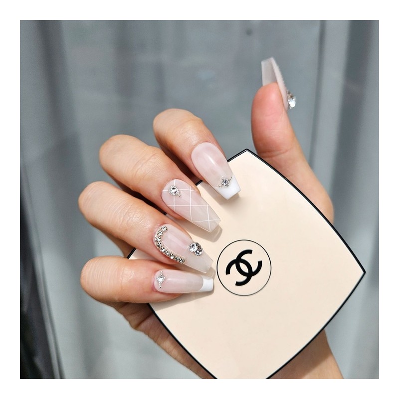 Wedding Homemade Nail Tips - Oval / 웨딩 수제 네일팁