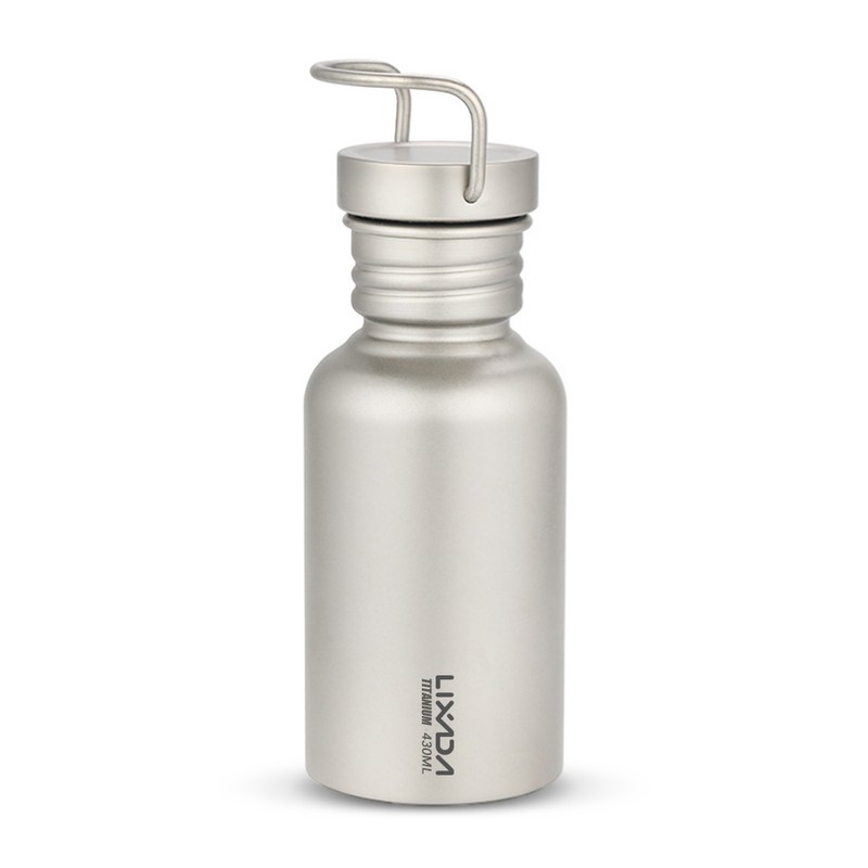 Lixada 430ml Leakproof Titanium Bottle Ultralight Outdoor Camping Cycle Hiking