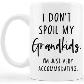 Classic Mugs I Don’t Spoil My Grandkids Christmas Mothers Fathers Day Gag Gift Grandma Grandpa from Daughter Son Granddaughter Grandson Grandkids Birthday Gifts for Gramps Mimi Nana Gigi Mug Cup