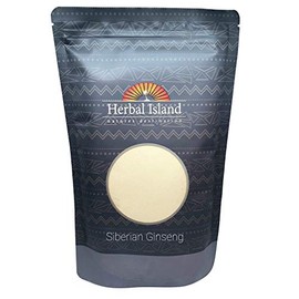Herbal Island Siberian Ginseng - Eleuthero Root Powder 1 LB or 16 OZ (Eleutherococcus Senticosus)