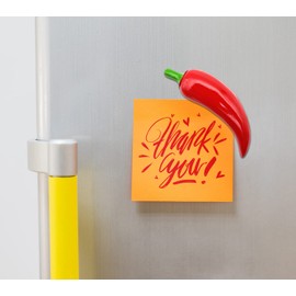 3D Fridge Magnet Vintage Chilli Magnet Fridge Decoration Lucky Neapolitan 3D Magnetic Board Home Kitchen Office