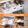 Akamino 10 Pcs Plastic Storage Boxes, 20.5X14X7Cm White Storage Baskets