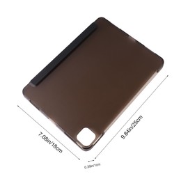 Angoily 11 Tablet Case Leather Cover Trifold Design Pu Leather Shell Magnetic Closure Black
