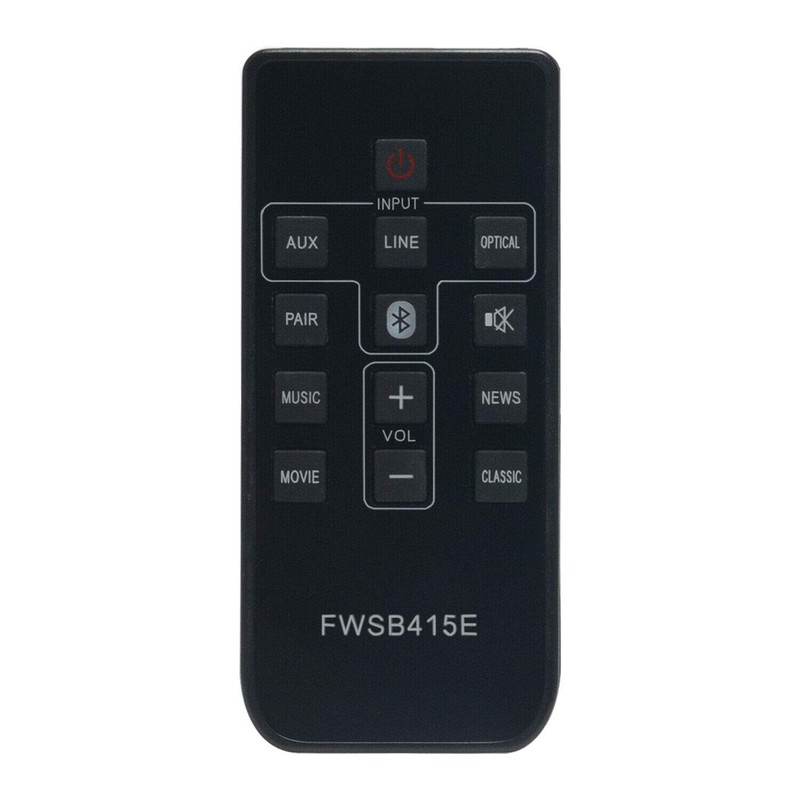 New - Remote Control FWSB415E Compatible with Sanyo Soundbar Player