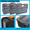 Tool Box Organizer - 3-in-1 Portable Parts Organizer with 52