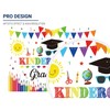 Allenjoy 96" x 72" Kindergarten Graduation Backdrop for Kids Photography