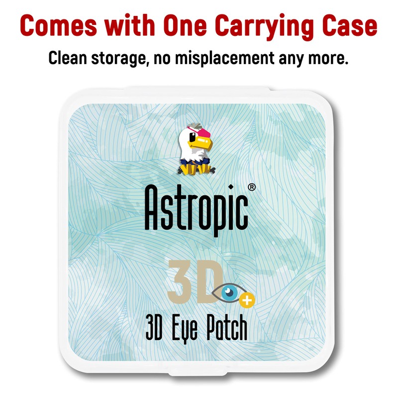 Parche para ojos astrópico de seda 3D para adultos y