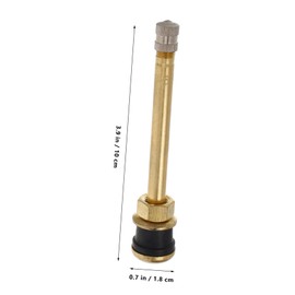 Gatuida Copper Tubeless Tire Valve Stem for Cars Trucks Buses Easy Installation Design Reliable Airtightness Compatible with Various Wheel Rims