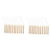 FOMIYES 24pcs Micro Ring Hair Extension Needle Hair Extension Loop