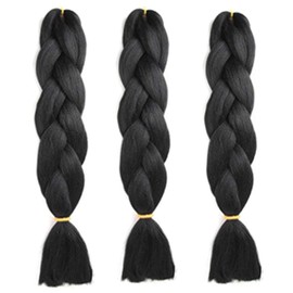 Feibin 30 Colors Wig Extensions Set of 3 Braid Gradient Braid Hair Accessories Assorted Wigs Hair Bundles Wig Hair Extensions Hair Accessories Hair Accessories Hair Accessory Hip Hop Reggae Dance Hair