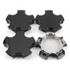 GTownWorks 4pcs Wheel Center Caps Compatible with 2000-2004 Corvette C5