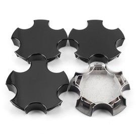 GTownWorks 4pcs Wheel Center Caps Compatible with 2000-2004 Corvette C5 Z06 Black Center Cover Replacement S207-09 WCA-155