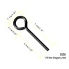 WOODGUILIN 1/8” Standard Hex Dogging Key with Full Loop, Key-Ring