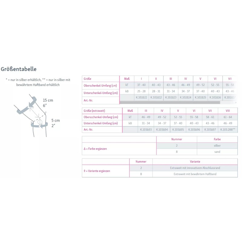 medi Genumedi Unisex Knee Brace, Silver, Size V, Bandage for