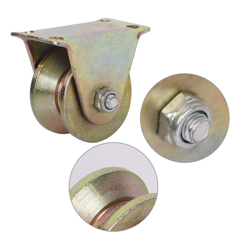 KEILEOHO 4 PCS 2 Inch V Groove Wheel,Electroplated Anti Corrosion