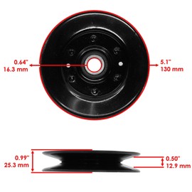 Replacement Powersports Parts – High-Performance Components for Deck Sheave Idler Pulley For John Deere X700 X724 X728 X744 X748 MC519 60" Mod-C83C-39380