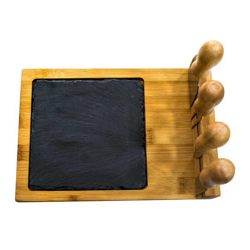 Chef's Basics Select 6-Piece Slate Cheese Board Set, Multicolor