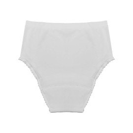 Comfort Finds - Seamless Incontinence Panty (White, X-Large (6OZ))