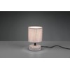 Reality Leuchten Marie R50980126 Table Lamp Ceramic Brown Fabric Shade