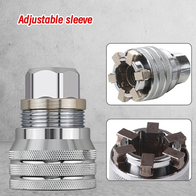 2 Sets Socket Wrenches, Universal Wrench Wrench Socket, Multi Function