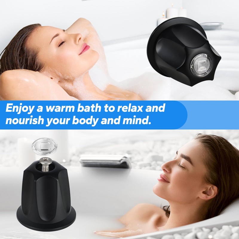 BOUYAO 81428 Bathtub and Shower Knobs 3 Piece Replacement Kit