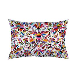 EKOBLA Mexican Design Colorful Pigeons Pheasant Pillowcases Pillows Covers Cases Bedroom Decor Decoration Rectangle Two Sides Printed 20x30 Inch Hotel,Cafe,Car,Sofa Throw Pillow Case Cushion Cover
