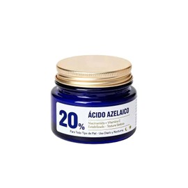 Crema de Ácido Azelaico al 20% para el Rostro, Uniformiza el Tono, Calma la Piel Sensible y Rejuvenece, 50g