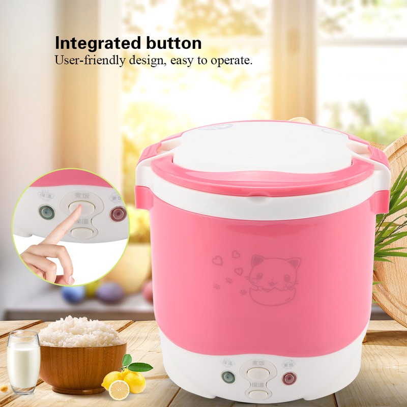 170W 1L Electric Portable Multifunctional Rice Cooker Food Steamer for