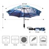 LANBRELLA Umbrella Compact Inverted Folding Umbrellas Auto Open Close -