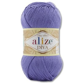 Frida's Wollhaus Alize 100 g Diva Wool Knitting Crochet Microfibre 64 Colours (851 | Amethyst)