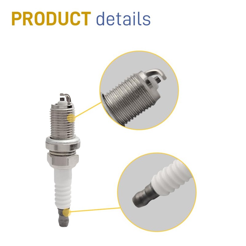 GOLKNHA Spark plug ＆ Cap Wire Kit for Kawasaki KAF820
