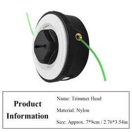 SEIWEI C3-2 Trimmer Head Replacement Part with Singe Line, Nylon Strimmer Head, 3.54 * 3.54 * 1.97in, Easy to Install