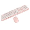 Wireless Keyboard and Mouse Combo Pure Color Retro 2.4G Wireless