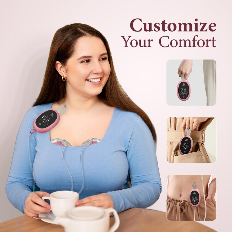Breast Pump Hands Free D6, Ultra-Lightweight Wearable Breast Pump with