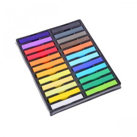 Out 24 Colors Non-toxic Hair Chalk Dye – Soft Pastels Salon Kit [Version: x10.8] Boolavard® TM