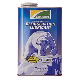 Nu-Calgon 4314-44 Emkarate RL32H Polyol Ester Refrigeration Lubricant, 1 quart, 150 SUS Viscosity