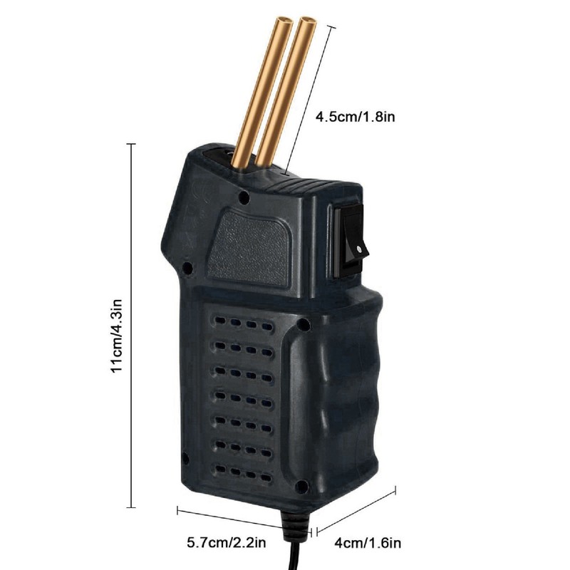 Portable Mini Plastic Welder with 200 Nails Hot Stapler Welding