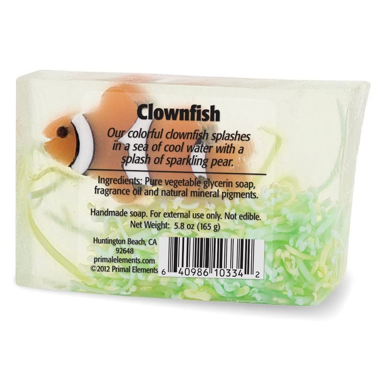 Primal Elements Wrapped Bar Soap, Clownfish, 5.8 Ounce
