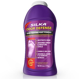 SILKA Odor Fighting Foot Powder, 6 oz.                                                                                                                