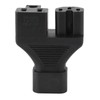 IEC320 C14 to C13 and 5‑15R Power Adapter Male to