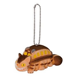 Studio Ghibli My Neighbor Totoro Flocking Doll Cell Phone Strap (Neko Bus)
