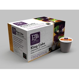 PJ's Coffee - KING CAKE Single Serve Cups, 12 Count