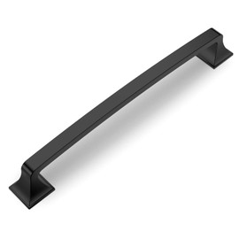 Amerdeco 6 Pack Matte Black 15 Inch(381mm) Hole Centers Kitchen Cabinet Pulls Cabinet Hardware Kitchen Handles for Cabinets Cupboard Handles Drawer Pulls