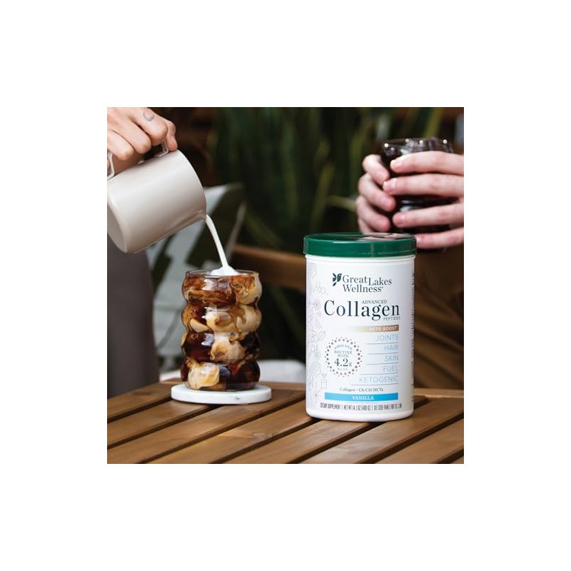 Great Lakes Wellness Keto Boost Advanced Peptides de colágeno en