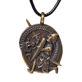 Baldur Jewelry - Viking Blacksmith Hero Sigurd Siegfried Battle With Dragon Fafnir Pendant Necklace Amulet Charm Jewelry The Saga of the Volsungs