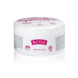 Bulgarian Rose Body Butter with Natural Rose Oil, Nourishing & Moisturizing, Hydrating Skin Care, Rejuvenating Rose Body Lotion