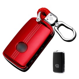 LETINGFAR Key Case for Mazda, Smart Key Case, Key Cover, ABS, Mazda Dedicated Design, 3 Button Key Holder, For Mazda 3 BP Series, New Model CX-30, DM Series, CX-8, 2020, Roadster CX-5, red