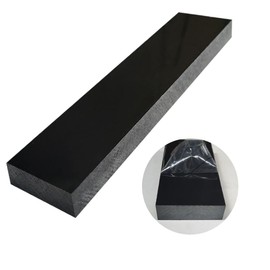 High-Density Polyethylene (HDPE) Plastic Block 1" x 3" x 16",HDPE Plastic Tapping Block for Machining,Home Improvements,DIY Projects (Black)